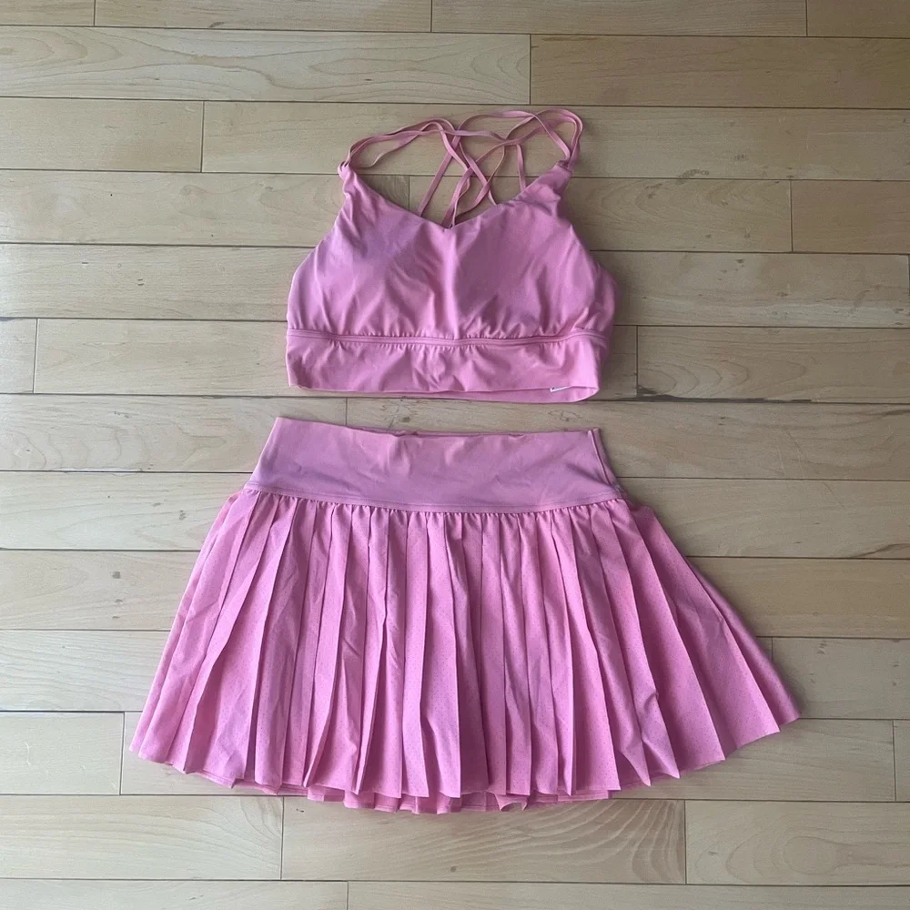 NWOT Offline by Aerie Keep It Cool Strawberry Mist Pleated Tennis Skirt/Skort - Picture 5 of 5